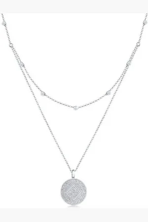 Elli Gliederkette Münze Plättchen Kristalle 925 Silber