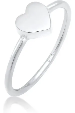 Elli Fingerring Herz Liebe Valentinstag Zeitlos 925 Silber