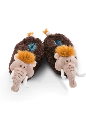 NICI Mammut Plüsch Hausschuhe