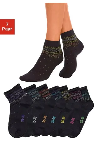 H.I.S Kurzsocken (Packung, 7-Paar) mit Pünktchen Muster