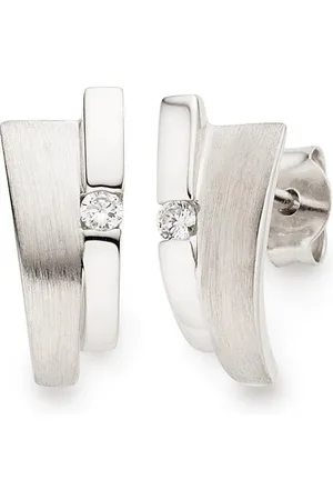 Bruno Banani Paar Ohrstecker Schmuck Geschenk Silber 925 Ohrschmuck Ohrringe Glitzerstein, mit Zirkonia (synth)