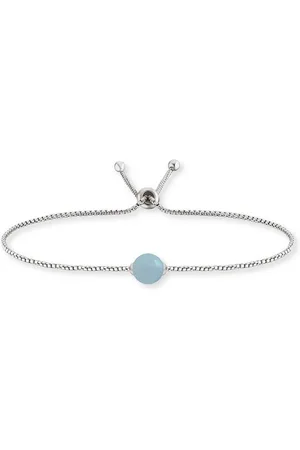 Engelsrufer Silberarmband POWERFUL STONE BLAUER ACHAT, ERB-LILGEM-BA, mit Achat