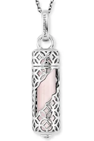 Engelsrufer Kette mit Anhänger POWERFUL STONE ROSENQUARZ, ERN-HEAL-RQ-M (Set, 3-tlg., inkl. Schmuckstein), mit Rosenquarz