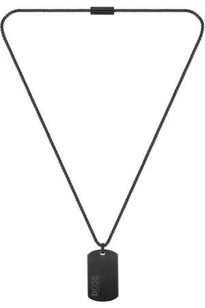 HUGO BOSS Kette mit Anhänger Schmuck Edelstahl Halsschmuck Venezianerkette ID