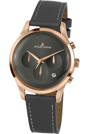 Jacques Lemans Chronograph Retro Classic, 1-2067E, Quarzuhr, Armbanduhr, Herrenuhr, Datum, Stoppfunktion