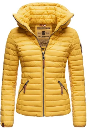 Marikoo Steppjacke Löwenbaby stylische Übergangsjacke mit abnehmbarer Kapuze