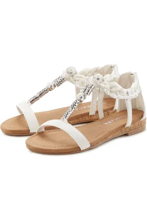 Lascana Sommerschuh Sandale Sandalette, Sommerschuh mit Schmuckelementen VEGAN