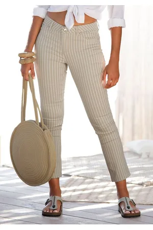 Lascana 7/8-Jeggings mit Streifenprint in Slim-Fit-Form, Superstretch-Qualität