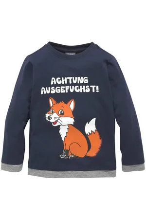 Kidsworld Langarmshirt ACHTUNG AUSGEFUCHST Shirt mit coolem Fuchsdruck