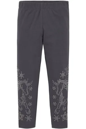 Kidsworld Leggings, Strass besezGLITZER PFERD Mit Glitzer Pferd verziehrt