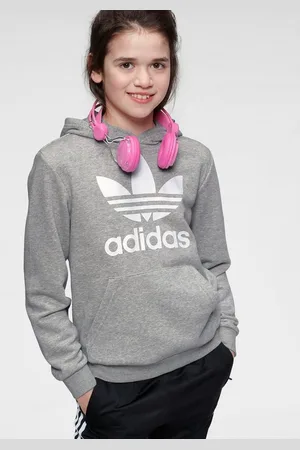 adidas Kapuzensweatshirt TREFOIL HOODIE Hoodie, Kapuzenpullover mit großem Logoprint