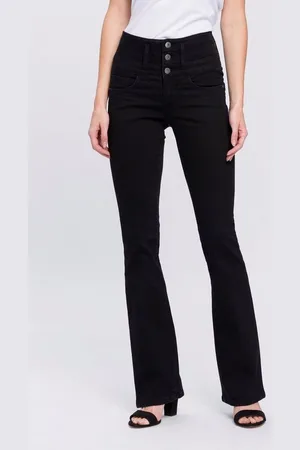 ARIZONA Bootcut-Jeans mit extrabreitem Bund High Waist