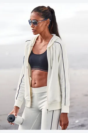 H.I.S Kapuzensweatjacke mit Piping an den Ärmeln, Loungeanzug