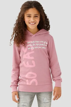 Kidsworld Kapuzenshirt SO EASY - Print Langarm, Basic-Passform, mit modischen Drucken