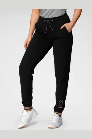 H.I.S Jogginghose mit metallisch glänzenden Details, Große Größe