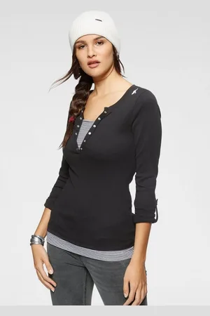 KangaROOS 2-in-1-Shirt Langarm, sehr figurbetont