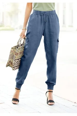 Lascana Schlupfhose in Denim-Optik mit Cargotaschen, leicht und luftig