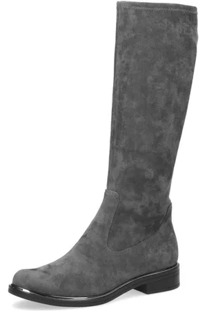 Caprice Schlupfstiefel, Blockabsatz, Langschaftstiefel in klassischer Linie, XS Schaft