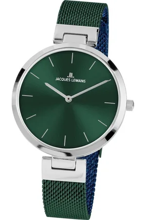 Jacques Lemans Quarzuhr Milano, 1-2110H, Armbanduhr, Damenuhr, gehärtetes Crystexglas, Edelstahlarmband