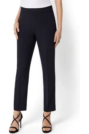 Hermann Lange Stretch-Hose in eleganter Schlupfform mit Bügelfalte