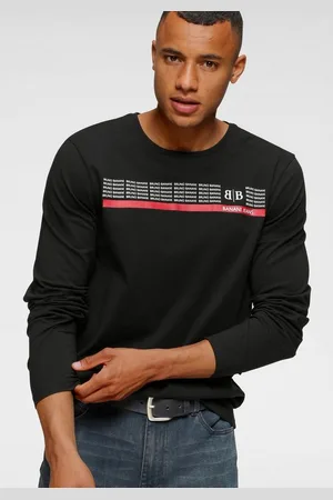 Bruno Banani Langarmshirt schmal geschnitten, mit lässigem und peppigem Aufdruck