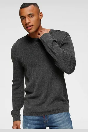 Bruno Banani Strickpullover gewaschene Optik