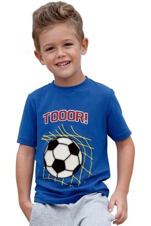 Kidsworld T-Shirt Fußball-Print: TOOOR Kurzarm, Basic-Passform, mit Statements/Sprüchen