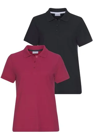 EASTWIND Poloshirt (Packung, 2-tlg., 2er-Pack) Kurzarm, figurumschmeichelnder Schnitt, Polokragen