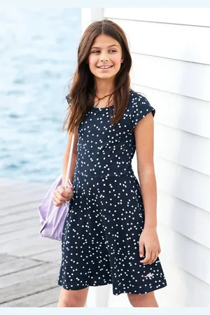 KangaROOS Jerseykleid, Skaterkleid aus Viskose für Sommer und Party, kniefrei, modisch, aus Viskose und Elasthan