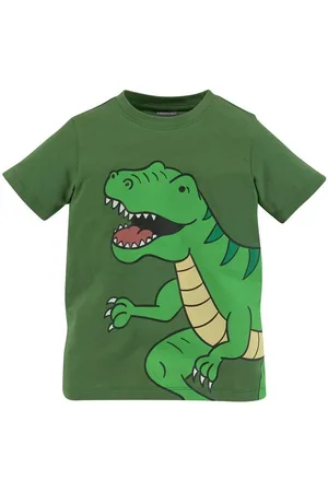 Kidsworld T-Shirt DINOSAURIER Kurzarm, Basic-Passform, bedruckt, Rundhalsausschnitt