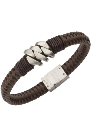 Zeeme Armband Leder mit Edelstahlverschluß