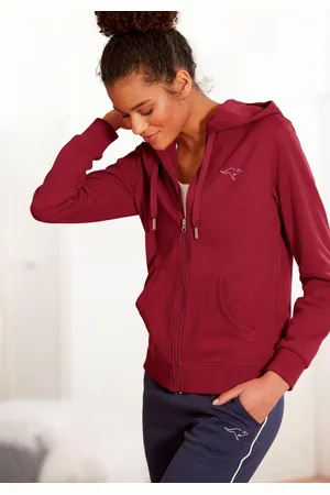 KangaROOS Sweatjacke mit großem Logodruck auf dem Rücken, Loungeanzug