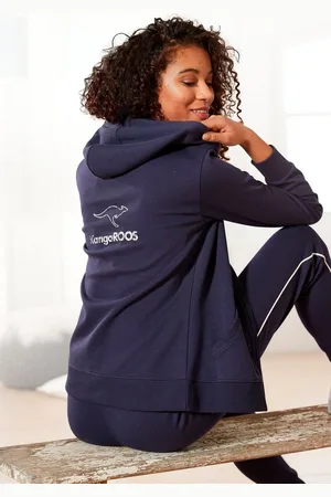 KangaROOS Sweatjacke mit großem Logodruck auf dem Rücken, Loungeanzug