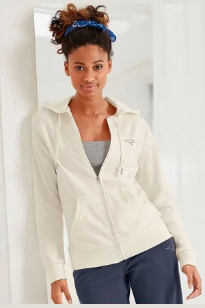 KangaROOS Sweatjacke mit großem Logodruck auf dem Rücken, Loungeanzug