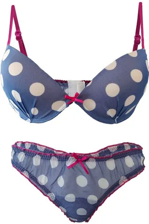 familytrends Set: Push-up-BH gepolsterter Bügel BH (mit String) mit hervorragender Passform