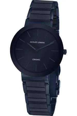 Jacques Lemans Keramikuhr Monaco, 42-7W, Quarzuhr, Armbanduhr, Damenuhr, gehärtetes Crystexglas