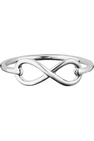 CAÏ Fingerring 925/- Sterling Silber rhodiniert Infinity