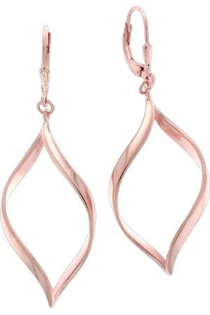 vivance collection Paar Ohrhänger 925 Silber rotvergoldet