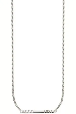 CAÏ Collierkettchen 925/- Sterling Silber rhodiniert Zirkonia Love