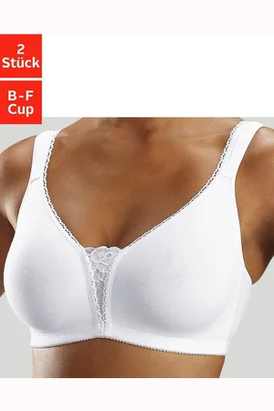 Petite Fleur Soft-BH (Packung, 2 Stück) ohne Bügel mit Spitzen-Details