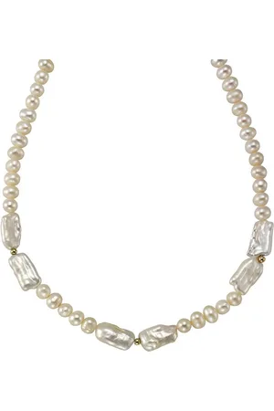 ELLEN K. Collierkettchen Gold 585 Perle weiß 6-7mm
