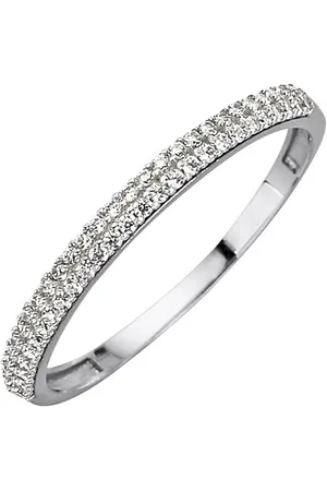 ELLEN K. Fingerring Gold 375 mit Zirkonia