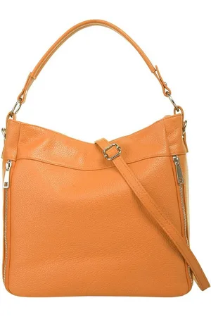Cluty Henkeltasche, echt Leder, Made in Italy