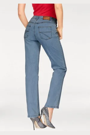 ARIZONA Gerade Jeans Annett bequeme Passform, 5-Pocket-Style, hohe Taille