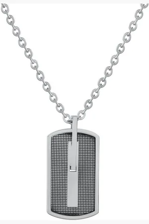 Zeeme Kette mit Anhänger Edelstahl schwarz 50cm Länge