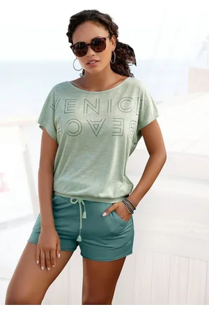 Venice Beach Rundhalsshirt mit Logoprint, T-Shirt, sommerlich-sportlicher Look