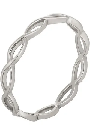 CAÏ Fingerring 925/- Sterling Silber rhodiniert Cut Outs Stacking