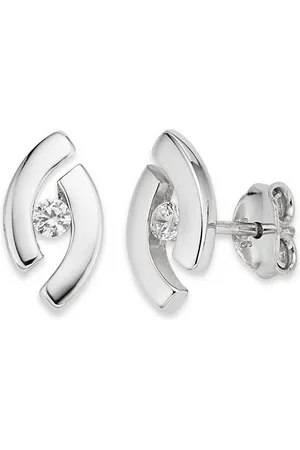 Bruno Banani Paar Ohrstecker Schmuck Geschenk Silber 925 Ohrschmuck Ohrringe Glitzerstein, mit Zirkonia (synth)