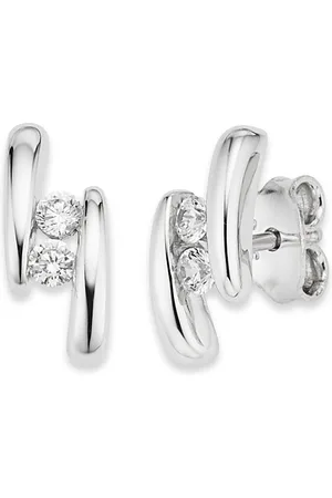 Bruno Banani Paar Ohrstecker Schmuck Geschenk Silber 925 Ohrschmuck Ohrringe Glitzerstein, mit Zirkonia (synth)