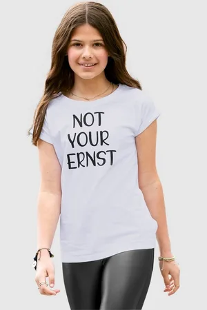 Kidsworld T-Shirt NOT YOUR ERNST Kurzarm, bedruckt, Rundhalsausschnitt, aus Baumwolle